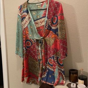 Bohemian kimono Cabi NWOT